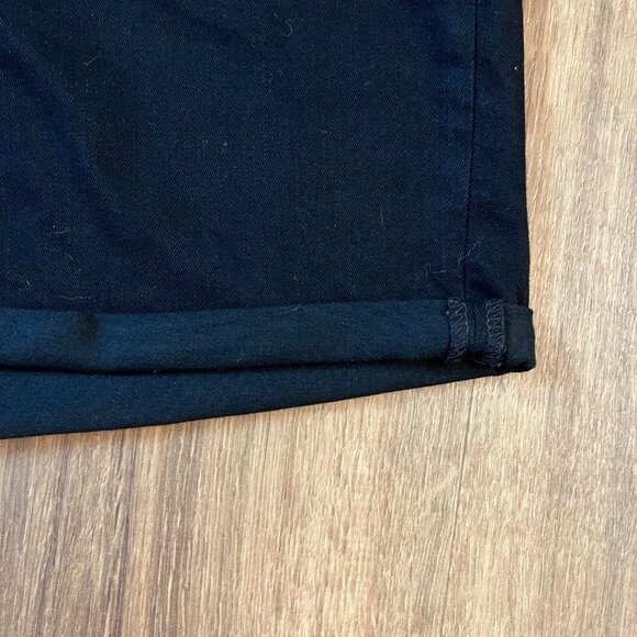 NEW Seven 7 Black Denim Jean Rolled Cuff Weekend Short Sz 16 - Picture 3 of 11